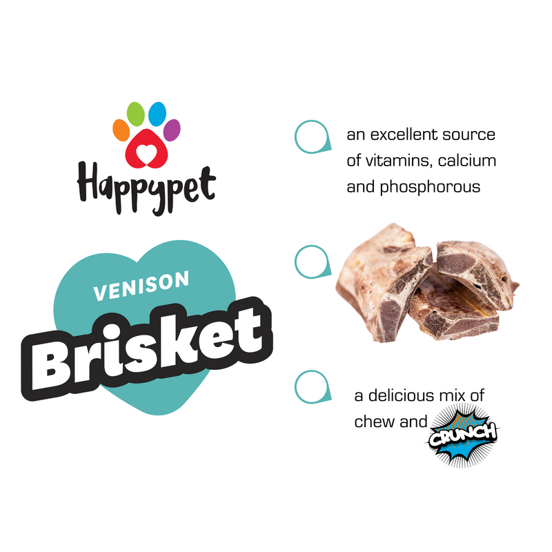 Venison Brisket 1kg - Dog Chew Bones