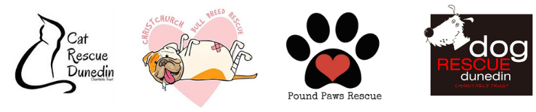 Happypet supports Cat Rescue Dunedin, Christchurch Bull Breed Rescue, Pound Paws Rescue and Dog Rescue Dunedin.