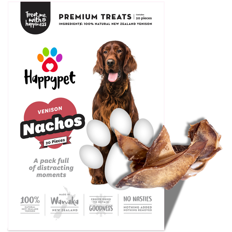 Venison Nachos 20pc - Natural Venison Dog Chews