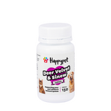 Happypet Deer Velvet and Sinew Tablets supplement bottle made with New Zealand deer velvet and sinew.